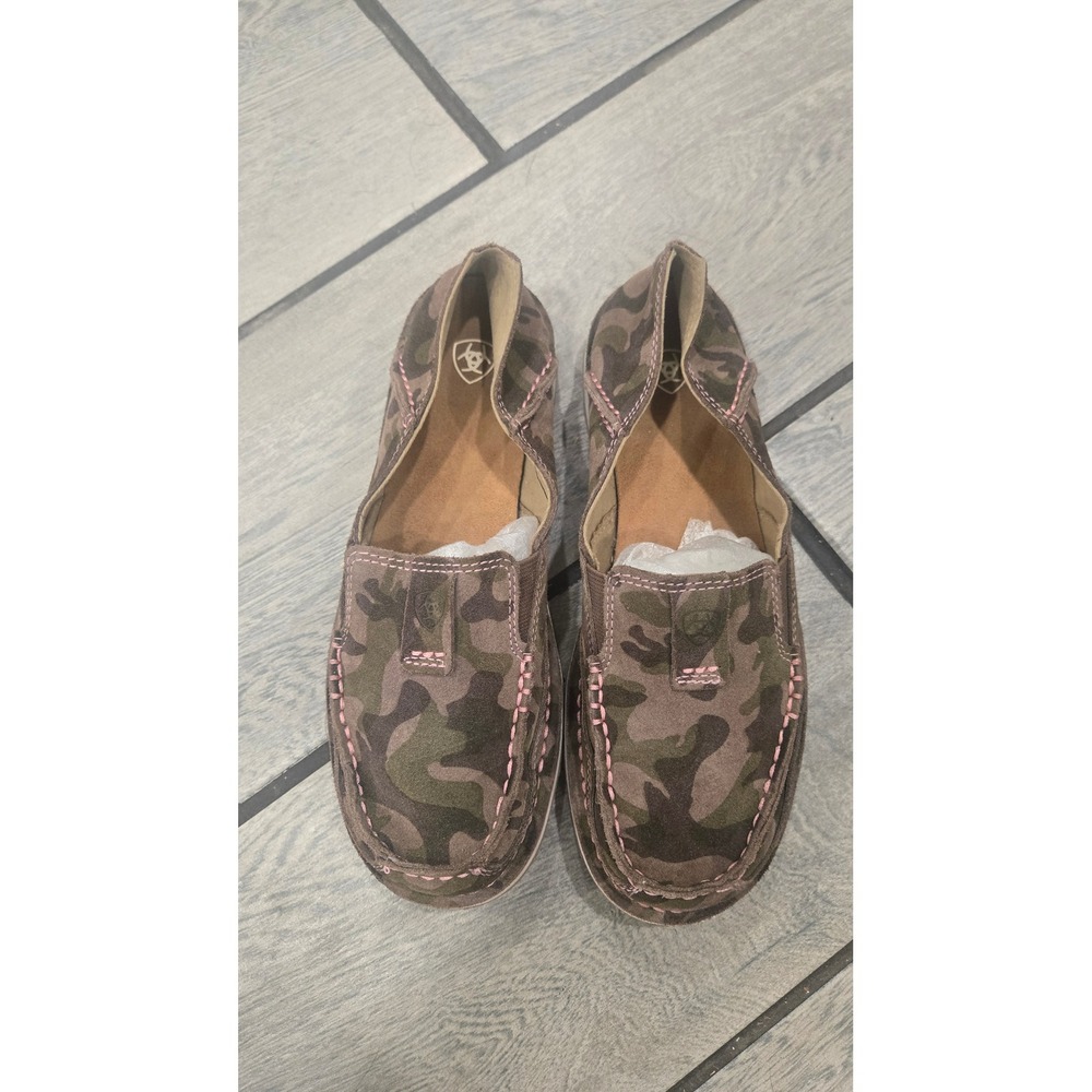 Ariat Cruiser Camo Pink Stitch Slip On Loafers Shoes 10031610 Womens 7.5B
